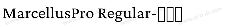 MarcellusPro Regular字体转换